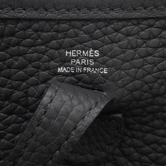 HERMES Evelyne Long Size TPM Taurillon Clemence Black - Picture 2 of 6